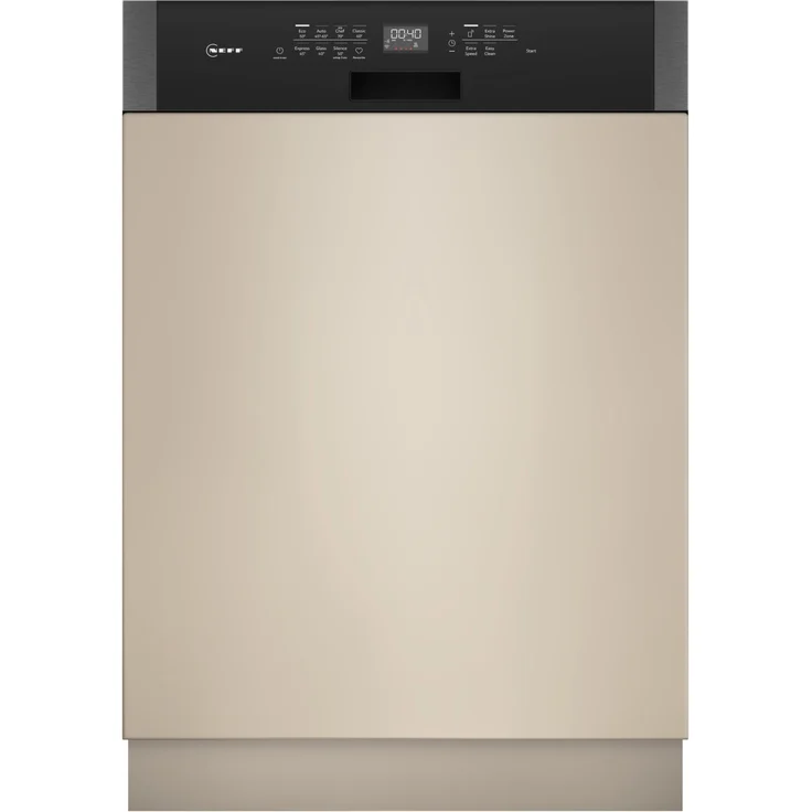 Neff S147ZCS01E teilintegrierter Geschirrspüler, 60 cm, Edelstahl, 14 Maßgedecke, 44 dB, Energieeffizienzklasse B – Bild 1