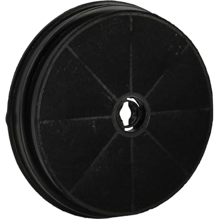 vhbw Aktivkohlefilter kompatibel mit CDA CTA9SS, CTA6SS, MX9SS, MX6SS, EVP91, EVP61, EVG9, EVG6SS, CTE6 Dunstabzugshaube - 19 cm, schwarz – Bild 1