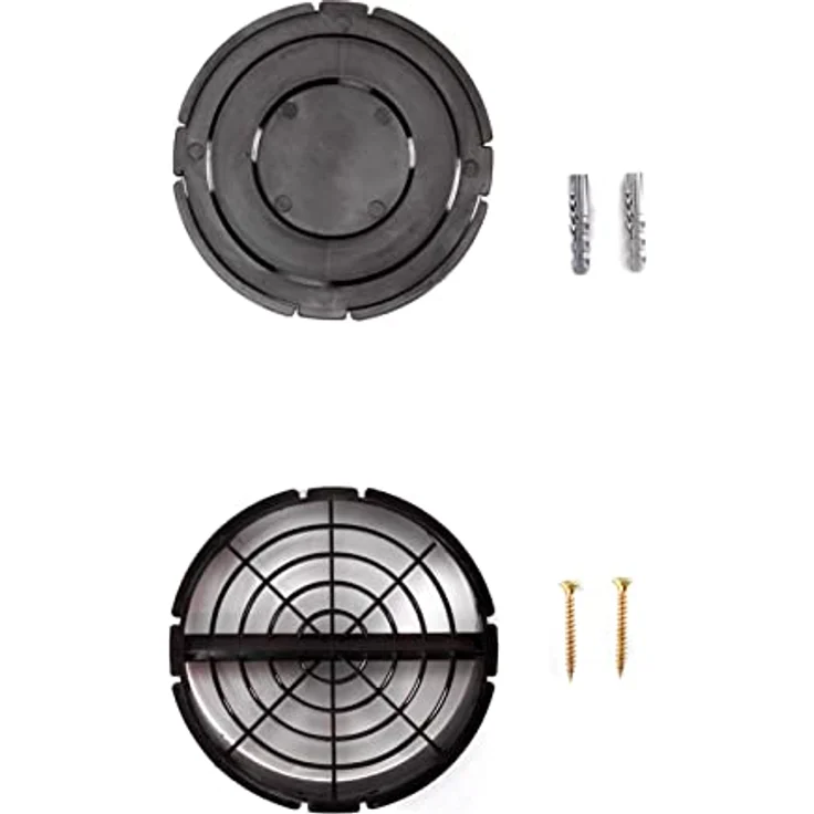 4big.fun CH591BL6 Dunstabzugshaube Abzugshaube Dunst Unterbauhaube - Abluft/Umluft - 60 cm breit - Farbe: Schwarz - Edelstahlgehäuse - LED-Beleuchtung [Energieklasse C] – Bild 5