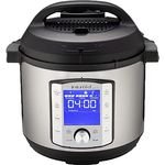 Instant Pot DUO EVO PLUS 7.6L Elektro-Schnellkochtopf. 10 Funktionen in 1: Sterilisator, Slow Kocher, Reiskocher, Dampfgarer, Sauté, 113-0069-01-EU, Silver