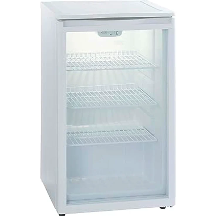 PKM GKS102 Glastür-Kühlschrank | Getränkekühlschrank | 102 Liter | 85 cm hoch | Wechselbarer Türanschlag | Leise Laufleistung | 42 dB – Bild 5