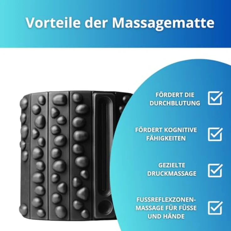 Winch Reflexzonen-Massagematte mit Noppen für Fuß, Hände, Rücken, Wohlbefinden, 10 Jahre Garantie – Bild 2