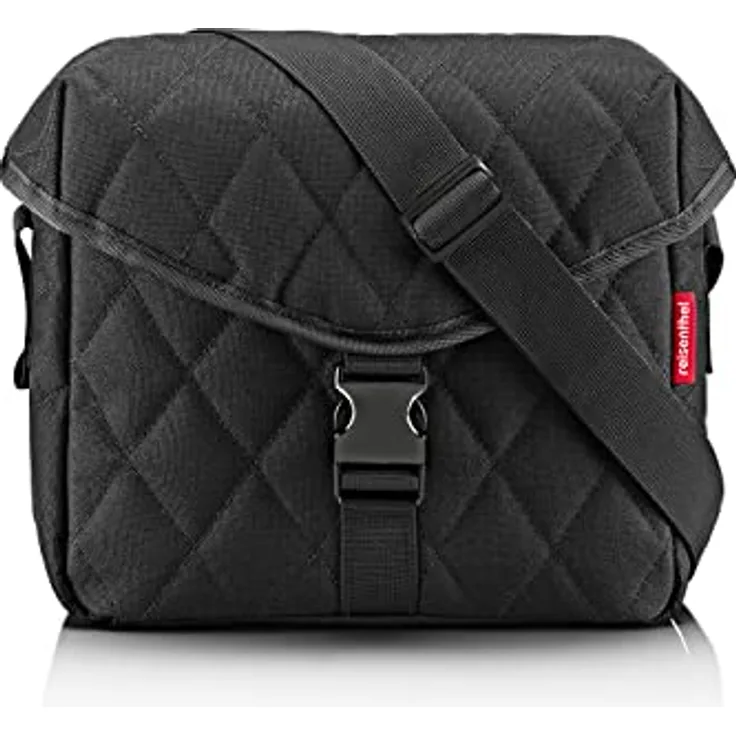 reisenthel Umhängetasche 26.5 cm, Schwarz, 100% PET, kompakte Größe 26.5 x 10 x 22.5 cm