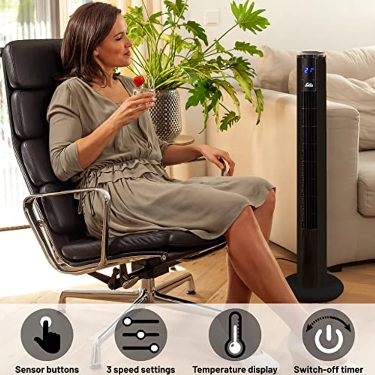 Solis Easy Breezy (Typ 757), Ventilator, Schwarz – Bild 2