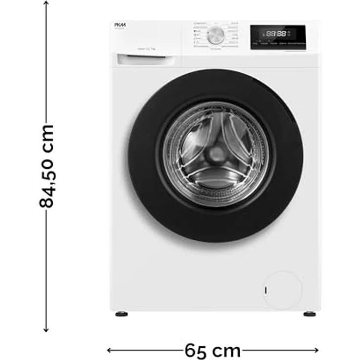PKM WA7-ES1415E Waschmaschine, 7 kg, Energieeffizienzklasse A, Weiß, 15 Programme mit Dampffunktion – Bild 4
