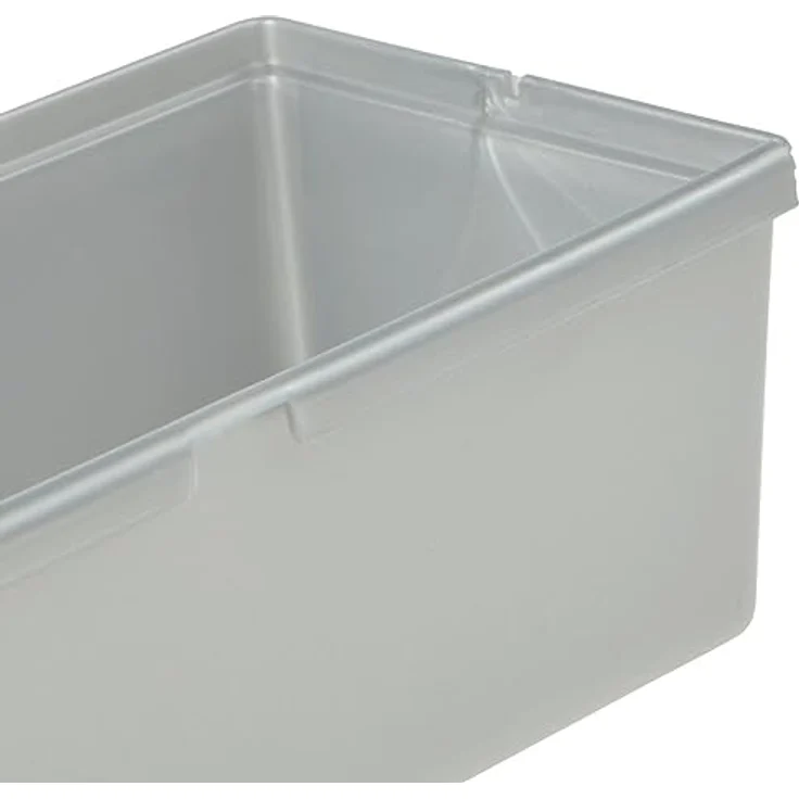 ok Schubladeneinsatz, (B)80 x (T)300 x (H)50 mm, PP, silber – Bild 6