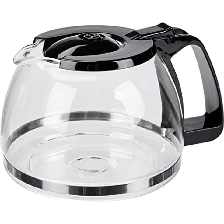 Melitta 1023-01 Ersatzkanne aus Glas für Kaffeemaschine Easy II 1023-02, Schwarz, Borosilikatglas, 1.25 liters – Bild 1