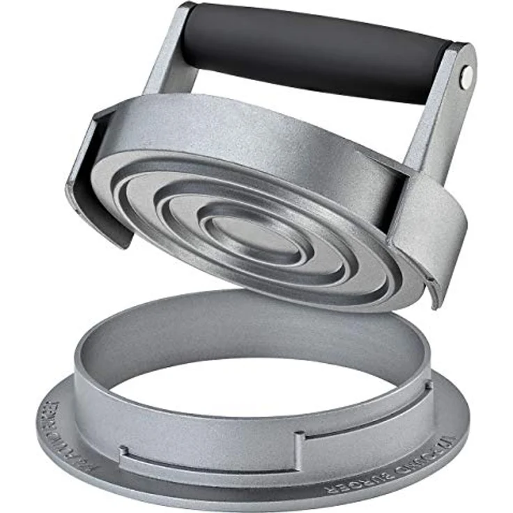 Küchenprofi Hamburgerpresse TRIO BBQ , Burger Presse mit Antihaftbeschichtung für einfaches Lösen des Pattys , Burger Maker mit einstellbare Höhe für 3 verschiedene Burger Größen , – Bild 2