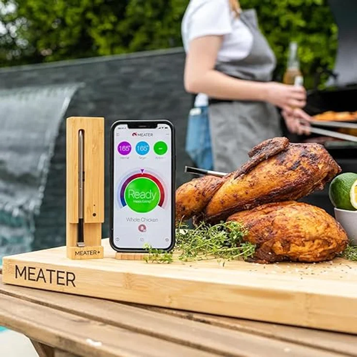 MEATER MEATER+ Intelligentes kabelloses Fleischthermometer mit 50m Reichweite, Bluetooth und WiFi, wasserdicht, für Ofen, Grill und Smoker – Bild 5