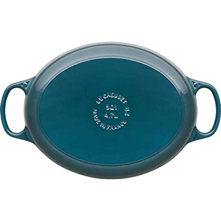 Le Creuset Signature Bräter, oval, 27 cm, deep teal – Bild 5