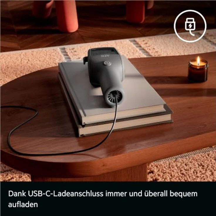 AEG ErgoMini Kabelloser Akku Handstaubsauger AH1EM10DG, ultraleichtes Design, starke Saugleistung, grau – Bild 8