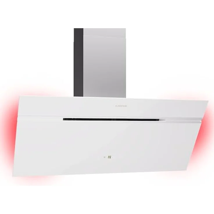 Klarstein Dunstabzugshaube 90cm, Abluft/Umluft mit Aktivkohlefilter & LED-Beleuchtung, 600m³/h Luftstrom, IoT/Wi-Fi, Leise Schräghaube, Dunstabzugshauben 90 cm – Bild 1