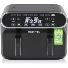 Bild für Stillstern Heißluftfritteuse Dual Zone 8L [2x 4L] mit Gleiches-Ende & Shake Funktion