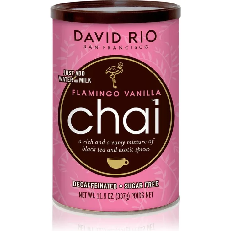 David Rio Flamingo Vanilla Chai Pulver, 337 g Getränkepulver für aromatischen Tee