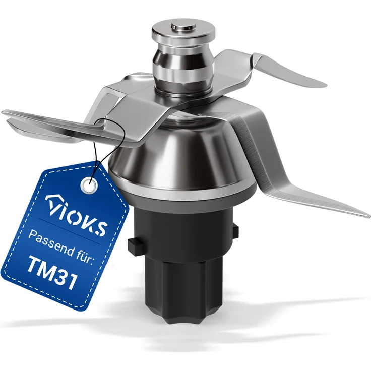 VIOKS Mixmesser Ersatz für Thermomix TM31, hochwertiges Küchenmaschinen-Zubehör