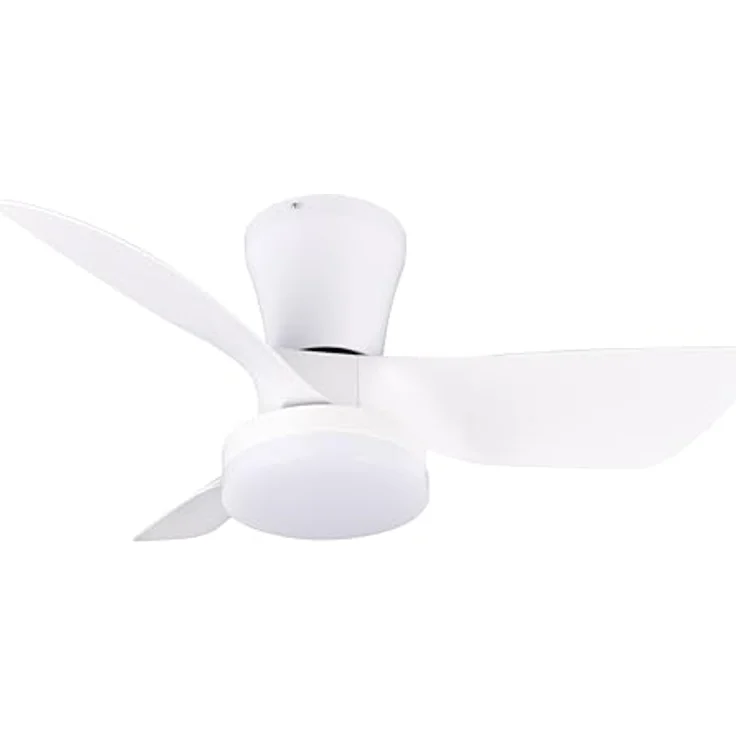 RL LIVE YOUR LIGHT Randers R64412131, LED Deckenventilator mit Beleuchtung in Weiß matt, 6 Geschwindigkeiten, Sommer- und Winterbetrieb, Fernbedienung, Dimmer, Timer, Nachtlicht, lichtfarben regelbar – Bild 1