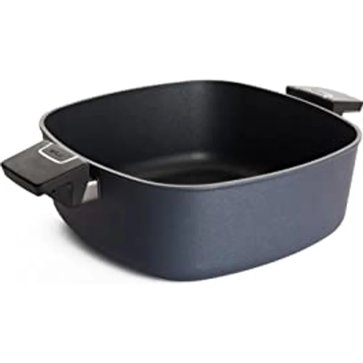 Woll Diamond Lite Guss-Bräter, Induktiv -, 28 x 28 cm, 10,5 cm hoch, 6 Liter, 2 Seitengriffe - Geeignet für alle Herdarten, Aluminium Gusspfanne, backofenfest, anthrazit – Bild 1