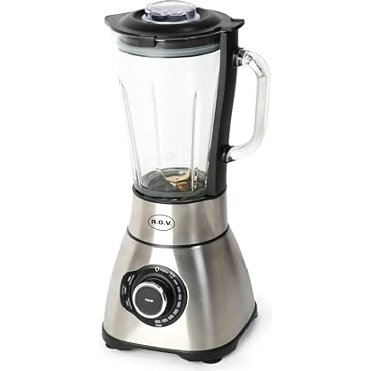 RGV 111202 Tischplatten-Mixer, 1,75 l, 1800 W, Schwarz, Edelstahl, mit Titan-Messern und 28.000 U/min – Bild 1