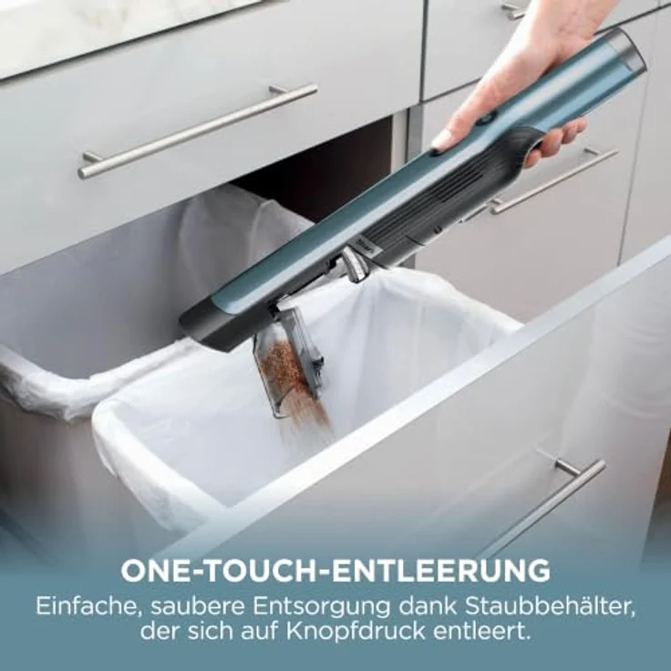 Shark WandVac WV201EUBL, Akku Handstaubsauger mit Ladestation, Tierhaar-Aufsatz und Staub-Fuge, Blau in Blaugrau – Bild 7