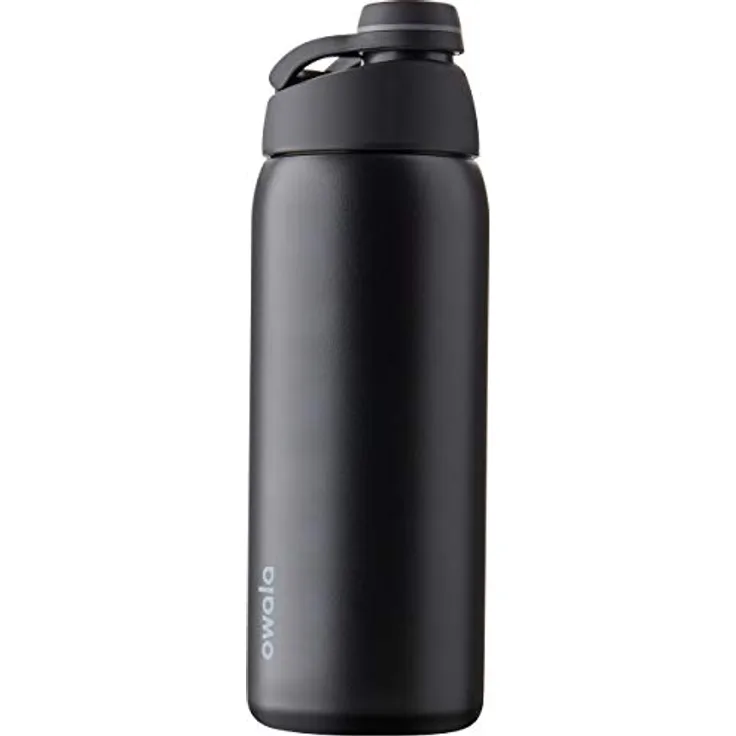 Owala Twist Edelstahl Trinkflasche mit Drehverschluss, 940ml, Very, very dark isoliert