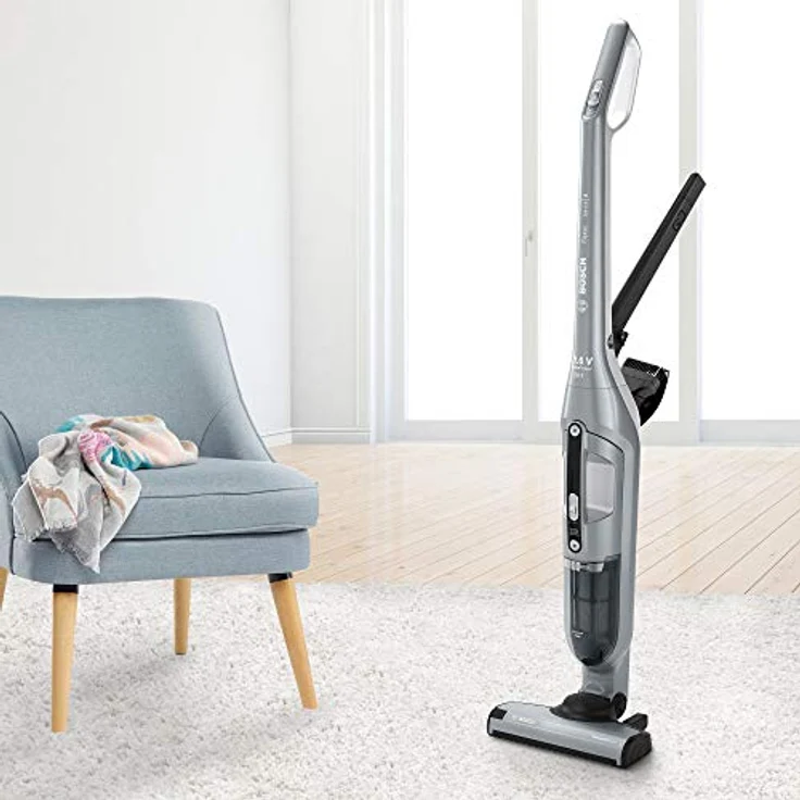 Bosch BCH3P210 Flexxo 2 in 1 kabelloser Akku- und Handstaubsauger (Zubehör am Gerät, lange Laufzeit, 21,6 V) silber – Bild 3