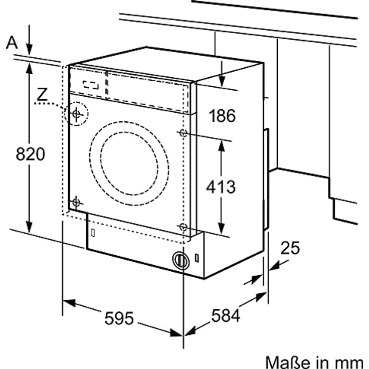 Siemens WK14D543 iQ500 Einbau-Waschtrockner, 7 kg Waschen und 4 kg Trocknen, 1400 UpM, Outdoor-Programm - trocknet wasserfeste Outdoor-Bekleidung zuverlässig, aquaStop, Besonders hohe Beladungsmenge – Bild 5