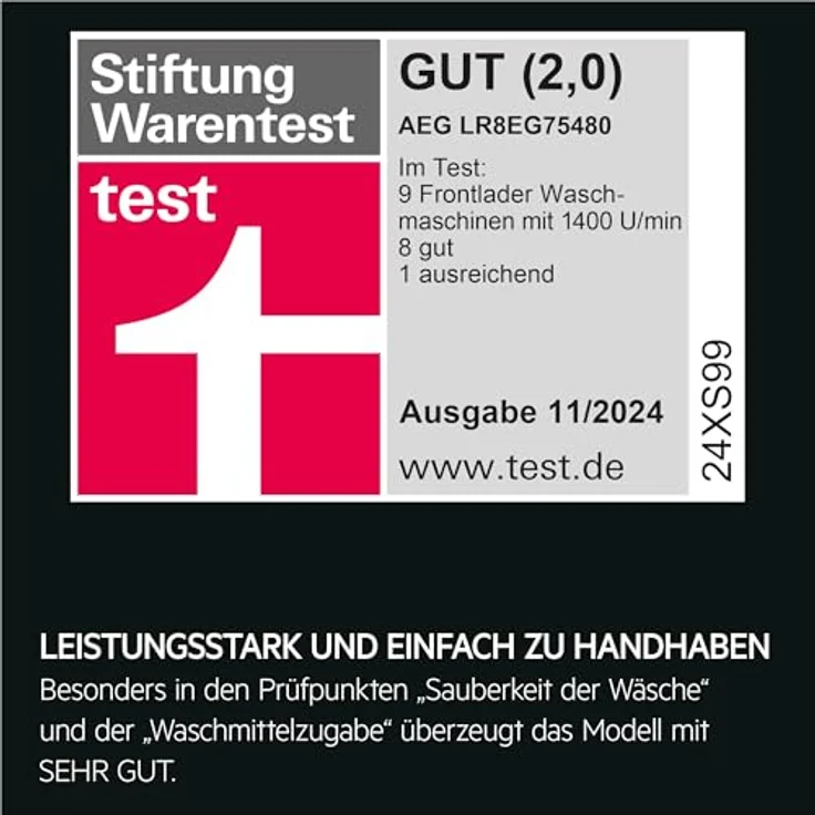 LR8EG75480 Serie 8000 Waschmaschine – Bild 3