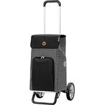 Andersen Shopper Alu Star höhenverstellbar mit Rad Ø 20 cm und 47 Liter Tasche Hildy schwarz