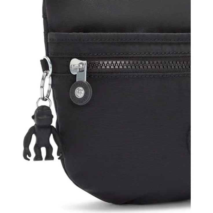 KIPLING Umhängetasche Basic Eyes Wide Open, kleines Format in Black Noir, mit mehreren Zipperfächern und verstellbarem Schulterriemen – Bild 2