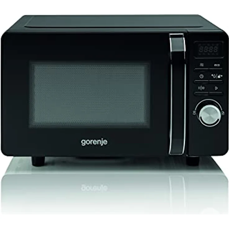 Gorenje MO 20 S 4 BC Mikrowelle, Standgerät, 20 Liter Garraum, Drehregler, Tasten LED-Display, schwarz – Bild 5