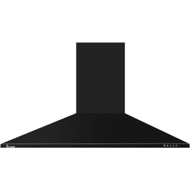 KKT KOLBE Dunstabzugshaube KAIRO9005S, 90 cm Schwarz, Umluft/Abluft, 3 Leistungsstufen, LED-Beleuchtung, Druckknopf-Bedienung, inkl. Kohlefilter – Bild 4