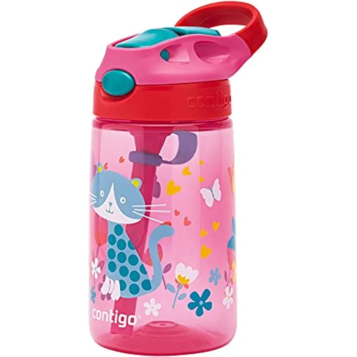 Contigo Gizmo Flip Trinkflasche 420 ml Cherry with Cat – Bild 6