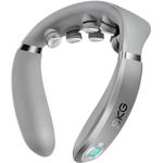 SKG G7-Pro Nackenmassagegerät - mit 3 Stufen Wärmefunktion, Muskeltherapie zum Stressabbau für Nacken und Schulter mit 9D Technik, grau