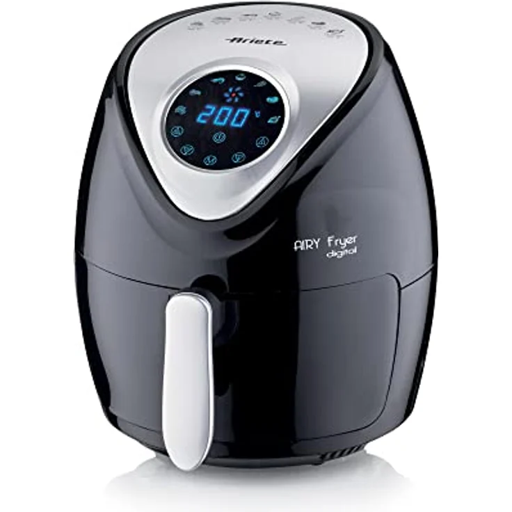 Ariete Airy Fryer Digital Fritteuse, 1300 W, Kunststoff, Schwarz – Bild 2