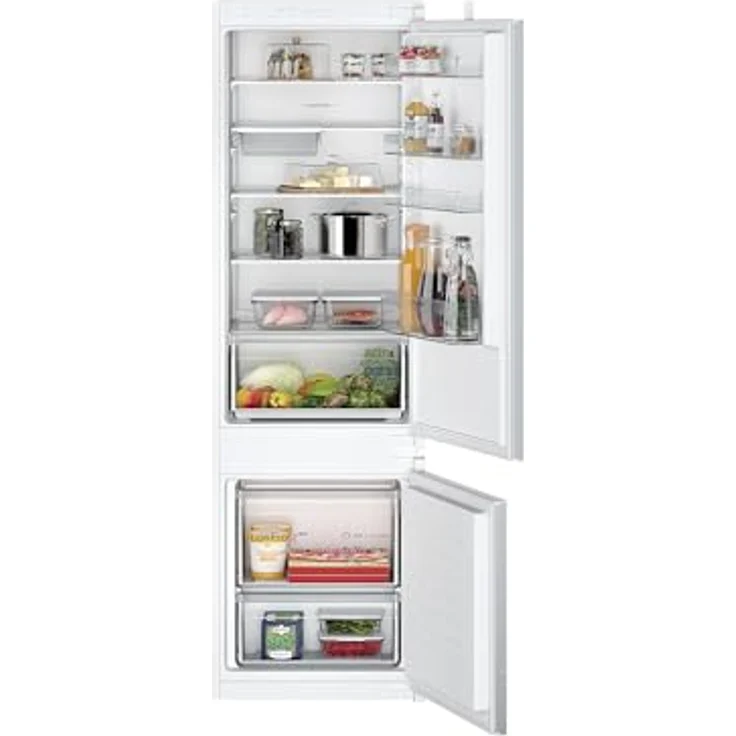 Siemens KI87V5SE0, iQ100 Einbau-Kühl-Gefrier-Kombination mit 270 l Nutzinhalt, Energieeffizienzklasse E, Schleppscharnier, 177.2 x 54.1 cm – Bild 2