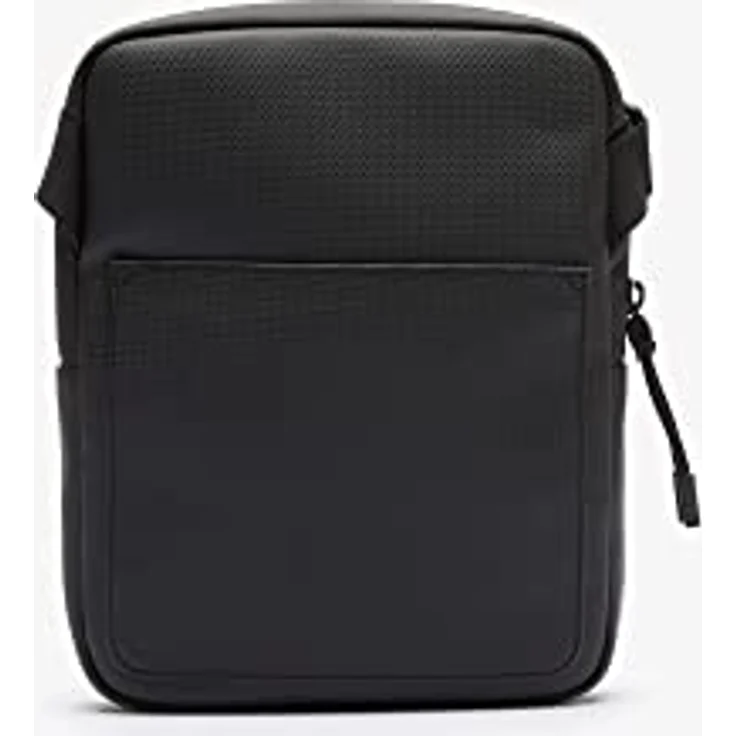 Lacoste Umhängetasche LCST Flat Crossover Bag 3308, Crossbody Bag, sportives Design, ordentlicher Stauraum, schwarz – Bild 2
