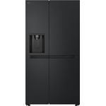 LG GSLC41EPPE, freistehender Side-by-Side Kühlschrank mit Smart Inverter Compressor, 420 l Kühlvolumen, Eis- und Wasserspender, Total NoFrost, LED-Beleuchtung