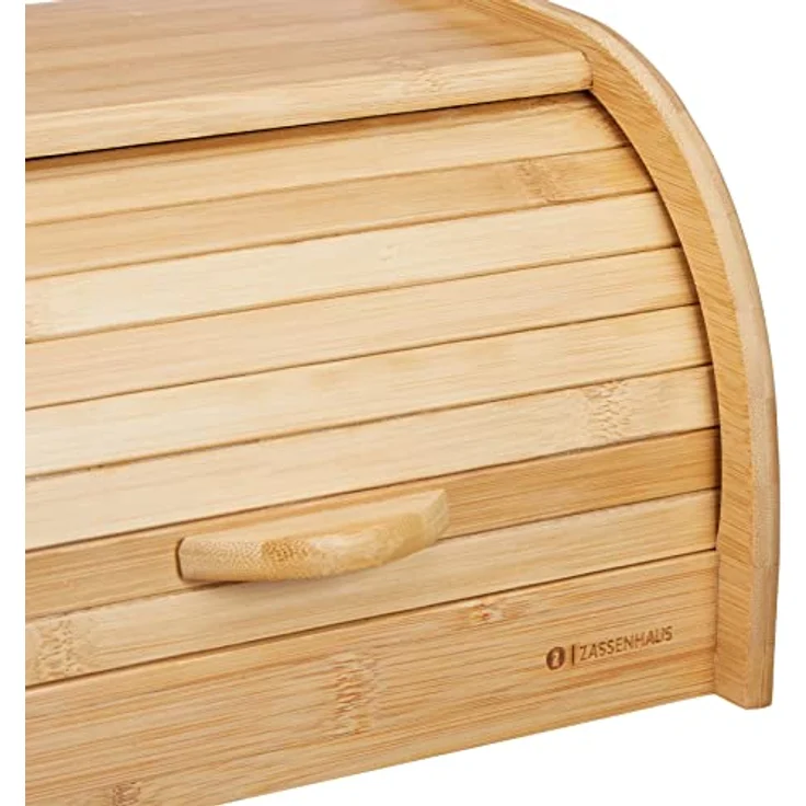 Zassenhaus Brotkasten Bambus 27 x 20 x 17 cm, Braun – Bild 4