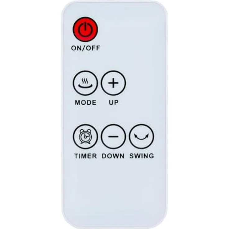 Alpina Elektrischer Heizlüfter und Ventilator 1500W – Keramik Heizkörper mit Timer und Fernbedienung – Oszillierender Heizstrahler mit Kühl- und Heizfunktion – 18 x 18 x 37 cm, Weiß – Bild 3