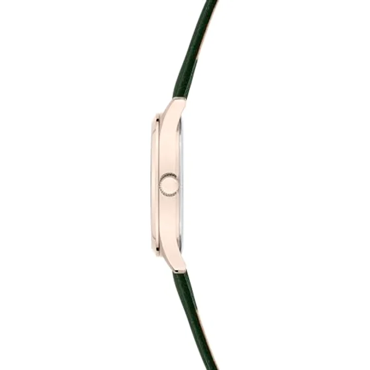 LIEBESKIND Damen Armbanduhr Quarzuhr Ø 33 mm, Edelstahlgehäuse frozen roségold, Lederarmband, 5 ATM wasserdicht, klassisches Design – Bild 3