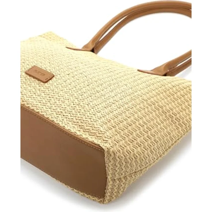 EMILY & NOAH Shopper E&N Bayonne RUE 09, Damen Tasche in mehrfarbiger Flechtoptik mit Reißverschluss und flexiblem Tragegriff – Bild 6