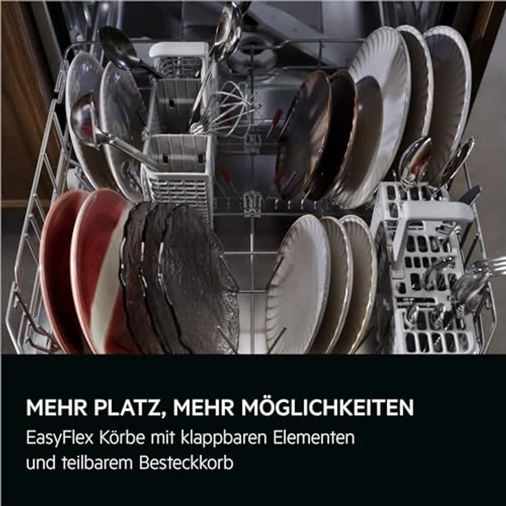 AEG GT7200A1SCM 7000 Geschirrspüler, teilintegrierbar, 596 mm breit, 44 dB (A), A, AquaSave, EasyFlex Körbe, AirDry Technologie – Bild 9