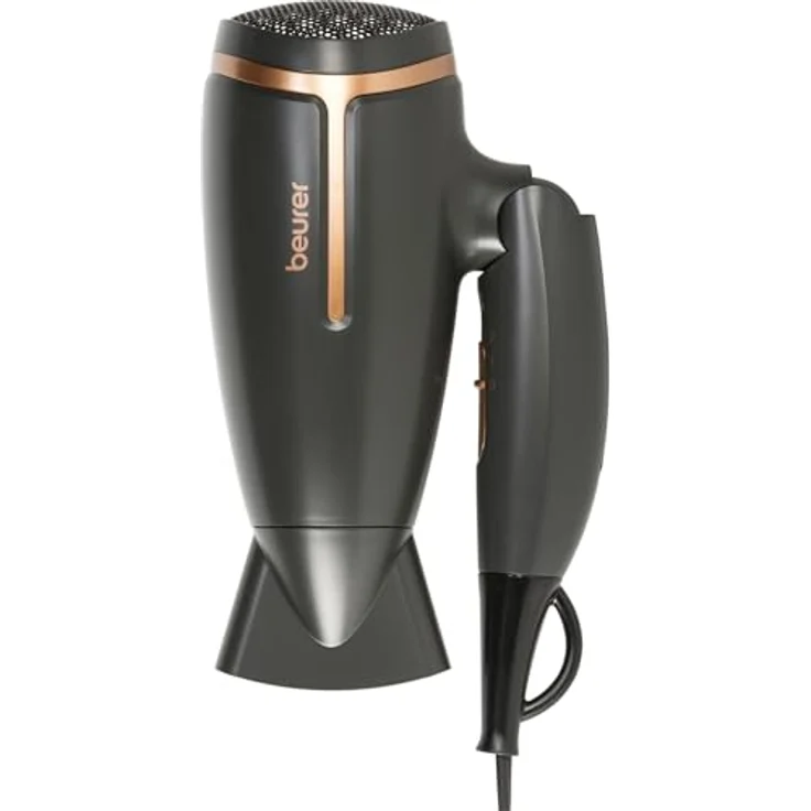 Beurer HC 25 LTD. Reisehaartrockner Schwarz, Rose mit integrierter Ionenfunktion – Bild 2