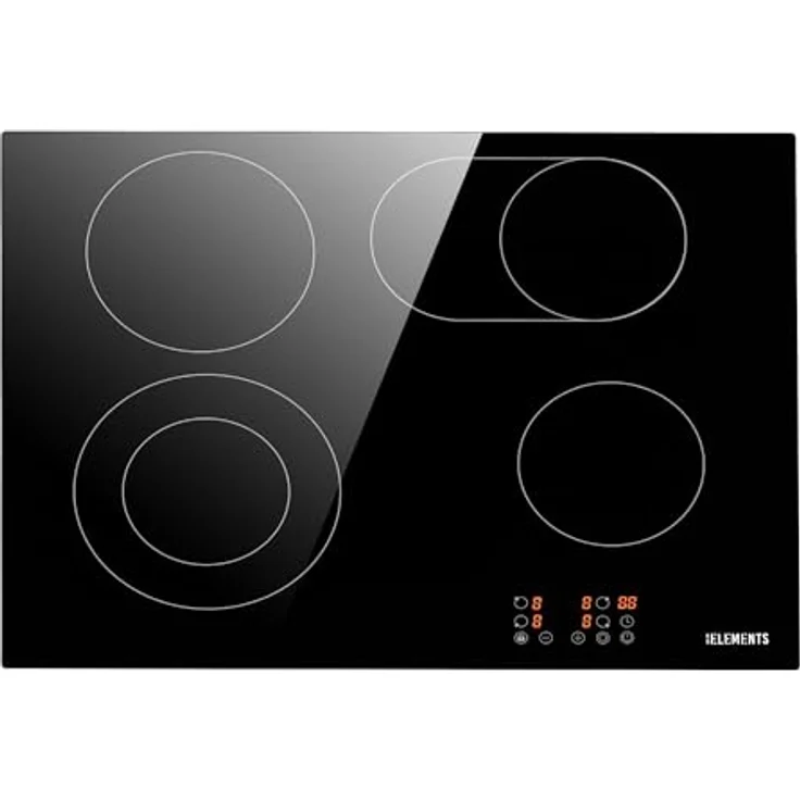 KB Elements Elektro-Kochfeld, 7200 Watt, Glaskeramik, 4 Kochzonen, Flexzone, Touchscreen, Sicherheitssystem – Bild 1