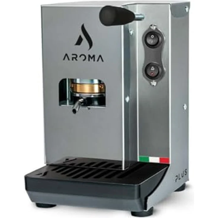 Aroma PLUS - ESE-Padmaschine Espressomaschine Silber – Bild 2