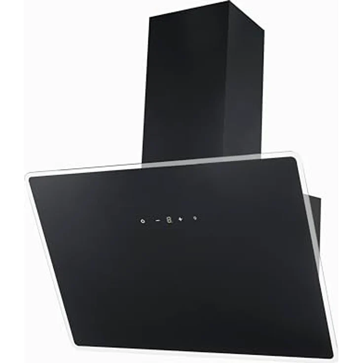 Respekta Dunstabzugshaube CH112080W, schräge Bauform, kopffrei, 80 cm, Schwarz  – Bild 2