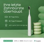 BOOMBRUSH Elektrische Zahnbürste Schallzahnbürste mit 90 Tage Power-Akku Weiß