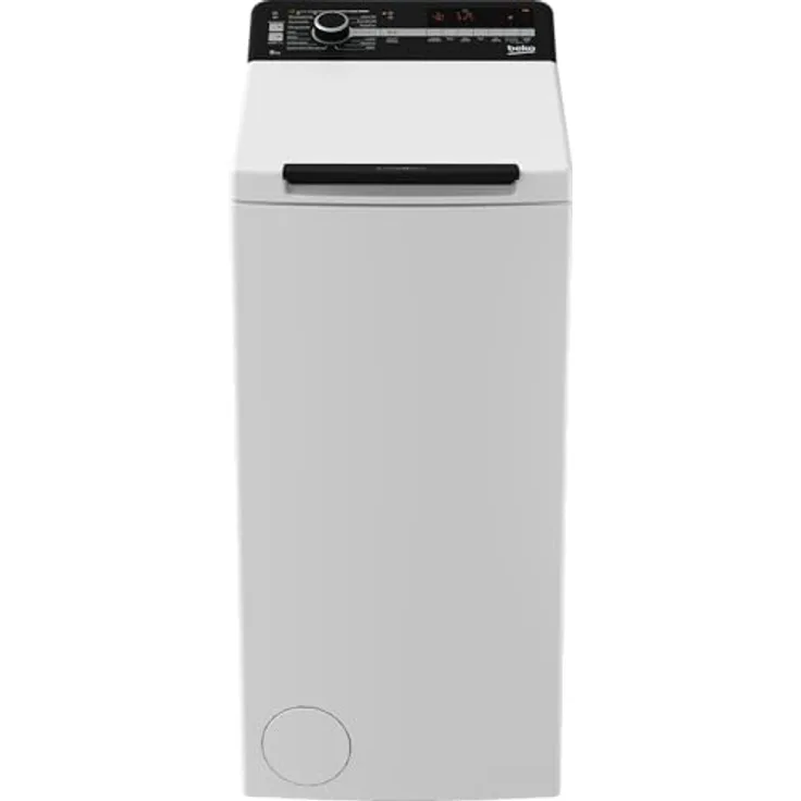 Beko BTLO6AE8BBM Toplader Waschmaschine, 6 kg Waschvollautomat mit 1200 U/min, FreshTouch, Hygiene+, Weiß