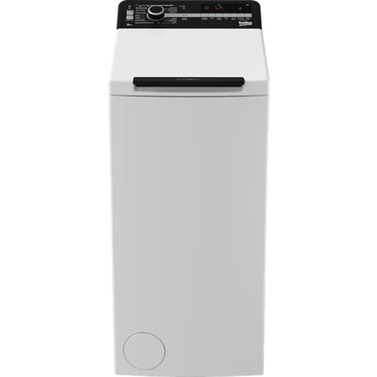 Beko BTLO6AE8BBM Toplader Waschmaschine, 6 kg Waschvollautomat mit 1200 U/min, FreshTouch, Hygiene+, Weiß – Bild 1