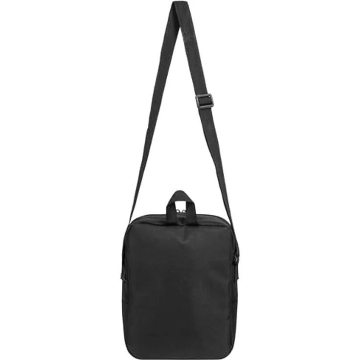 Lonsdale Umhängetasche POLEGATE, kleine Tasche mit überraschend viel Stauraum, verstellbarem Trageriemen und gummiertem Logo-Etikett, schwarz – Bild 3